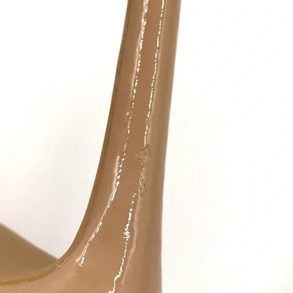 Stuart Weitzman Linsi 75 Pump Adobe Patent Leather Size 8.5 - Picture 7 of 10